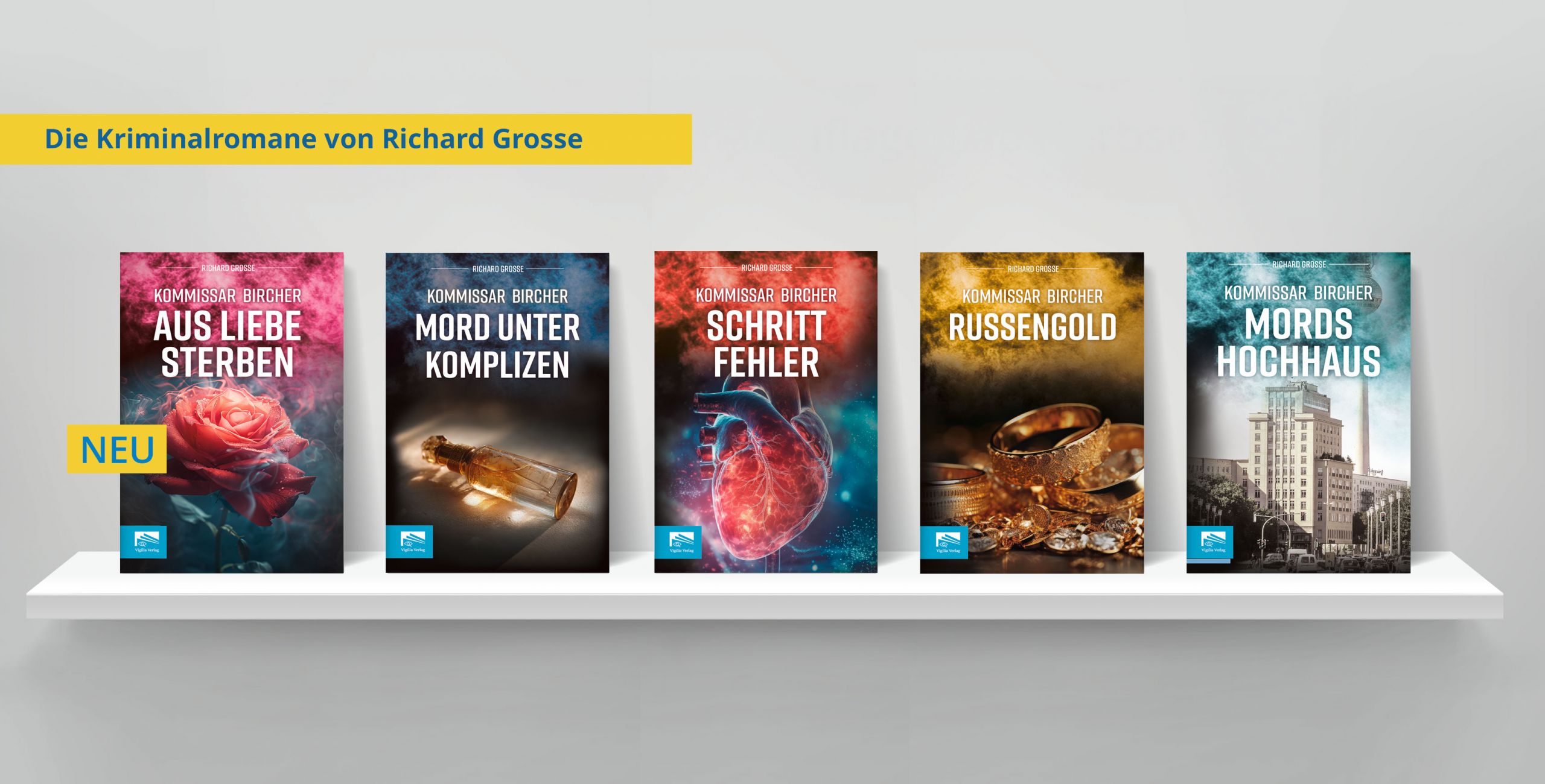 Das neue Buch von Richard Grosse: Kommissar Bircher ermittelt wieder in »Aus Liebe sterben«